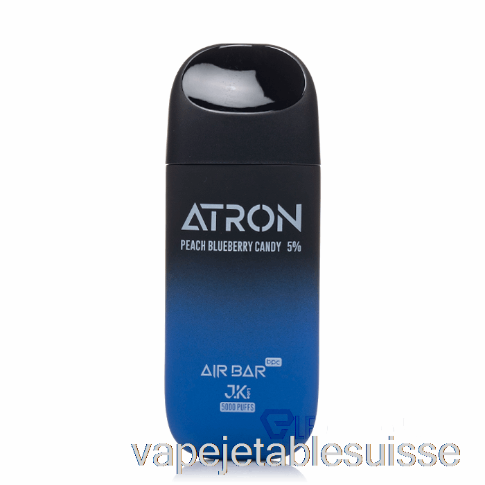 Vape Suisse Air Bar Atron 5000 Bonbons Jetables à La Pêche Et Aux Myrtilles